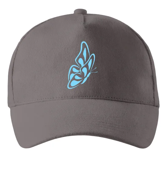 Кепка Небесно-блакитний метелик Сірий фото
