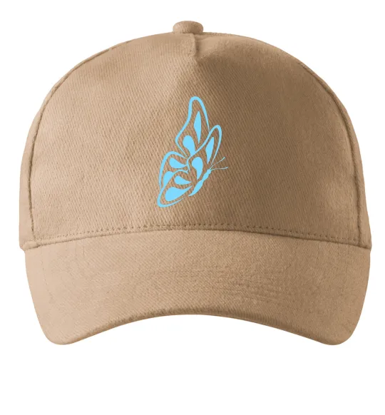 Кепка Небесно-блакитний метелик Пісочний фото