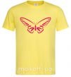 Мужская футболка Fuchsia butterfly Лимонный фото