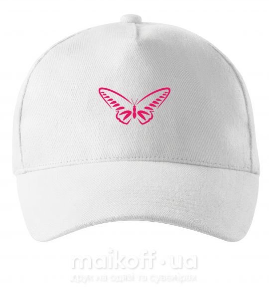Кепка Fuchsia butterfly Білий фото