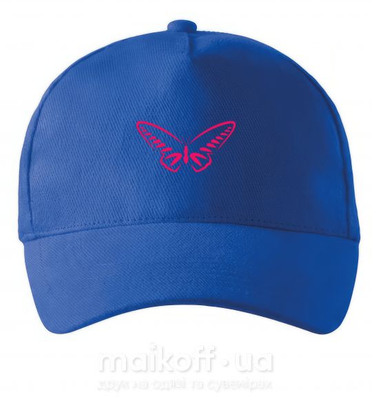 Кепка Fuchsia butterfly Яскраво-синій фото