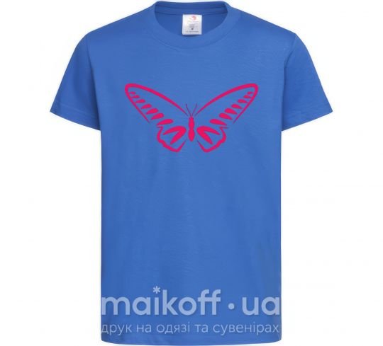 Дитяча футболка Fuchsia butterfly Яскраво-синій фото