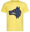 Мужская футболка Angry wolf Лимонный фото