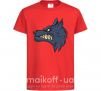 Детская футболка Angry wolf Красный фото