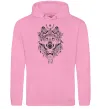 Чоловіча толстовка (худі) Малюнок вовка Рожевий фото