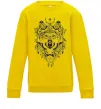 Детский Свитшот Малюнок вовка Солнечно желтый фото