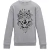 Детский Свитшот Малюнок вовка Серый меланж фото