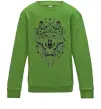 Детский Свитшот Малюнок вовка Лаймовый фото
