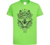 Детская футболка Малюнок вовка Лаймовый фото