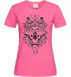Жіноча футболка Малюнок вовка Яскраво-рожевий Жіноча футболка Малюнок вовка Яскраво-рожевий фото
