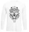 Лонгслив Малюнок вовка Белый фото