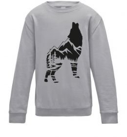 Детский Свитшот Forest wolf