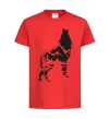 Детская футболка Forest wolf Красный фото