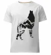 Чоловіча преміум футболка Forest wolf Білий фото