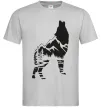 Мужская футболка Forest wolf Серый фото