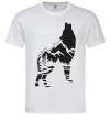 Мужская футболка Forest wolf Белый фото