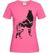 Жіноча футболка Forest wolf Яскраво-рожевий фото