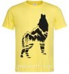 Чоловіча футболка Forest wolf Лимонний фото