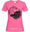 Жіноча футболка Two wolfes Яскраво-рожевий фото