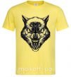 Чоловіча футболка Screaming wolf Лимонний фото