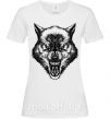 Женская футболка Screaming wolf Белый фото
