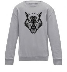 Детский Свитшот Screaming wolf Детский Свитшот Screaming wolf