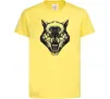 Дитяча футболка Screaming wolf Лимонний фото