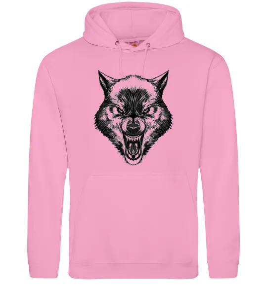 Женская толстовка (худи) Screaming wolf Розовый фото
