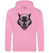 Женская толстовка (худи) Screaming wolf Розовый фото