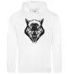 Женская толстовка (худи) Screaming wolf Белый фото