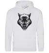 Женская толстовка (худи) Screaming wolf Серый меланж фото