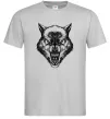 Чоловіча футболка Screaming wolf Сірий фото