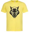 Чоловіча футболка Screaming wolf Лимонний фото