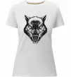 Женская премиум футболка Screaming wolf Белый фото