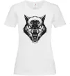 Женская футболка Screaming wolf Белый фото