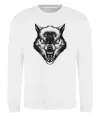 Свитшот Screaming wolf Белый фото