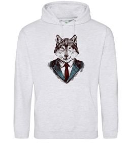 Мужская толстовка (худи) Вовк в краватці Мужская толстовка (худи) Вовк в краватці