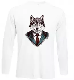 Лонгслив Вовк в овечій шкурі Белый фото