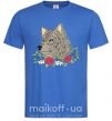 Чоловіча футболка Волк в цветах Яскраво-синій фото
