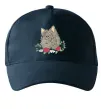 Кепка Вовк в квітах Темно-синий Кепка Вовк в квітах Темно-синий фото