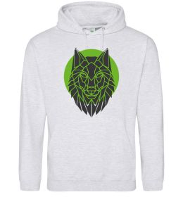 Мужская толстовка (худи) Round wolf