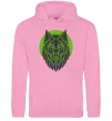 Женская толстовка (худи) Round wolf Розовый фото