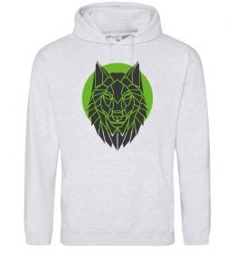 Женская толстовка (худи) Round wolf