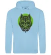 Женская толстовка (худи) Round wolf Голубой фото