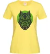 Женская футболка Round wolf Лимонный фото