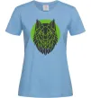 Женская футболка Round wolf Голубой фото