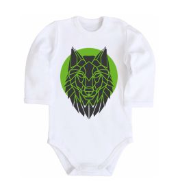 Детский боди Round wolf