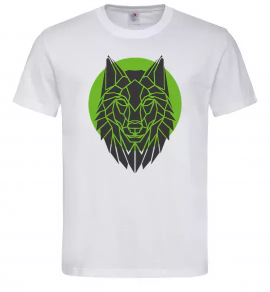 Чоловіча футболка Round wolf Білий фото