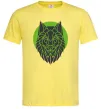 Чоловіча футболка Round wolf Лимонний фото