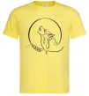 Мужская футболка Wolf curves Лимонный Мужская футболка Wolf curves Лимонный фото